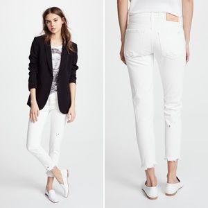✨MOUSSY✨ EUC Kelley Tapered Mid Rise Jean in White SZ 29